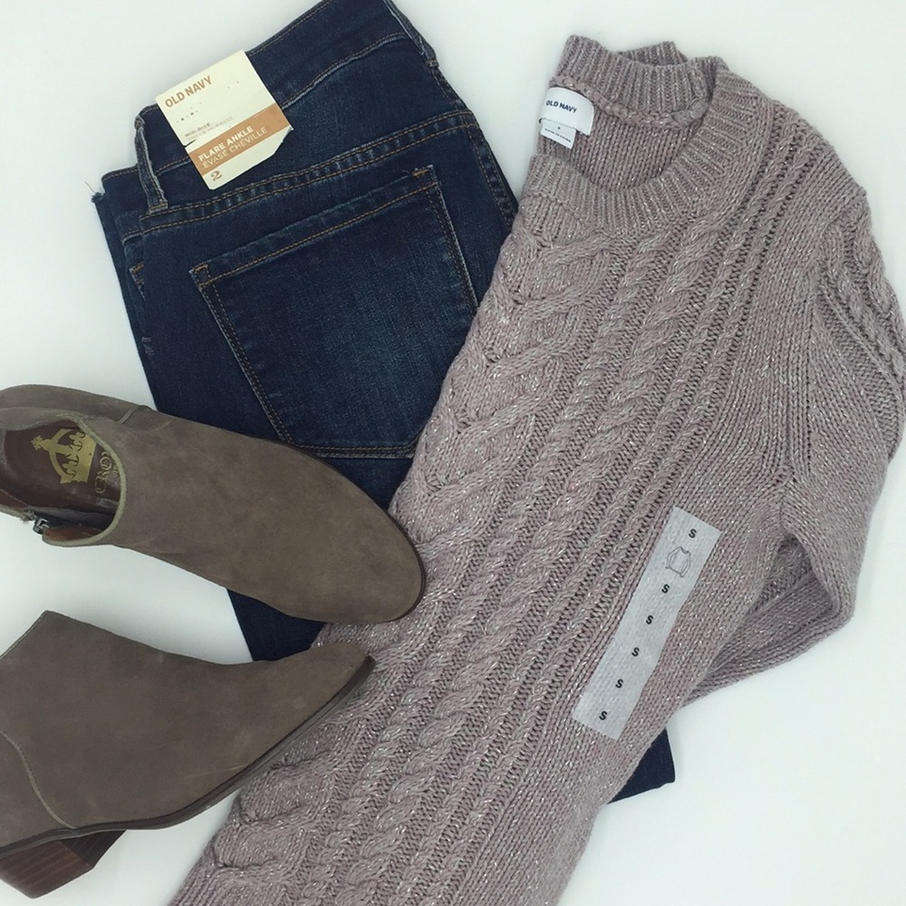 NWT Festive Sparkly Lavender Sweater